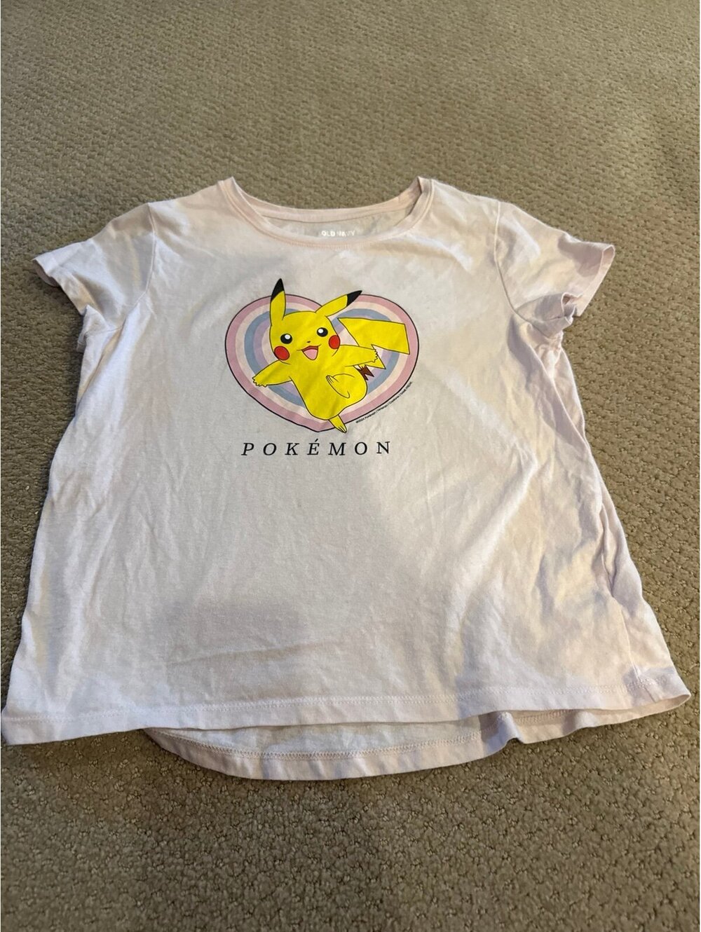 Pokémon size 18 shirt heart pikachu tiny spots should wash out